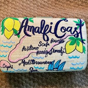 New Kayu Amalfi Coast Woven Clutch